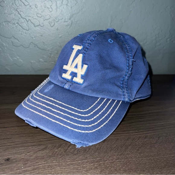Los Angeles Dodgers Distressed Baseball Hat MLB Embroidered Cap '47 Size Medium - Picture 1 of 7